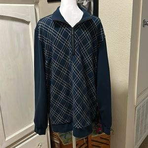 Ashworth Golf collared pullover 1/4 zip Long Sleeve Sz XL